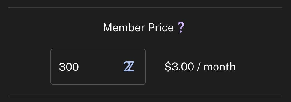 Member Price